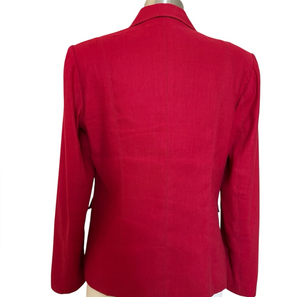 Talbots Red Linen Blazer - Picture 8 of 16